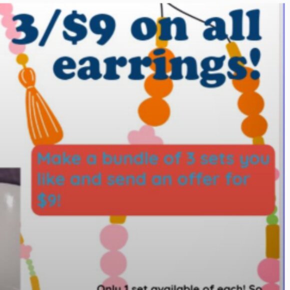 Red Starfish Earrings - Picture 9 of 10